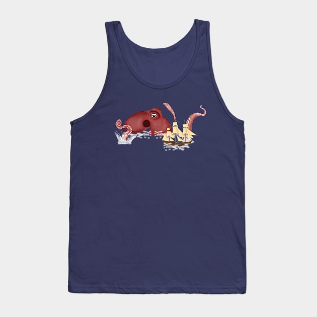 Kraken Attack! Tank Top by HB Loves Crafts